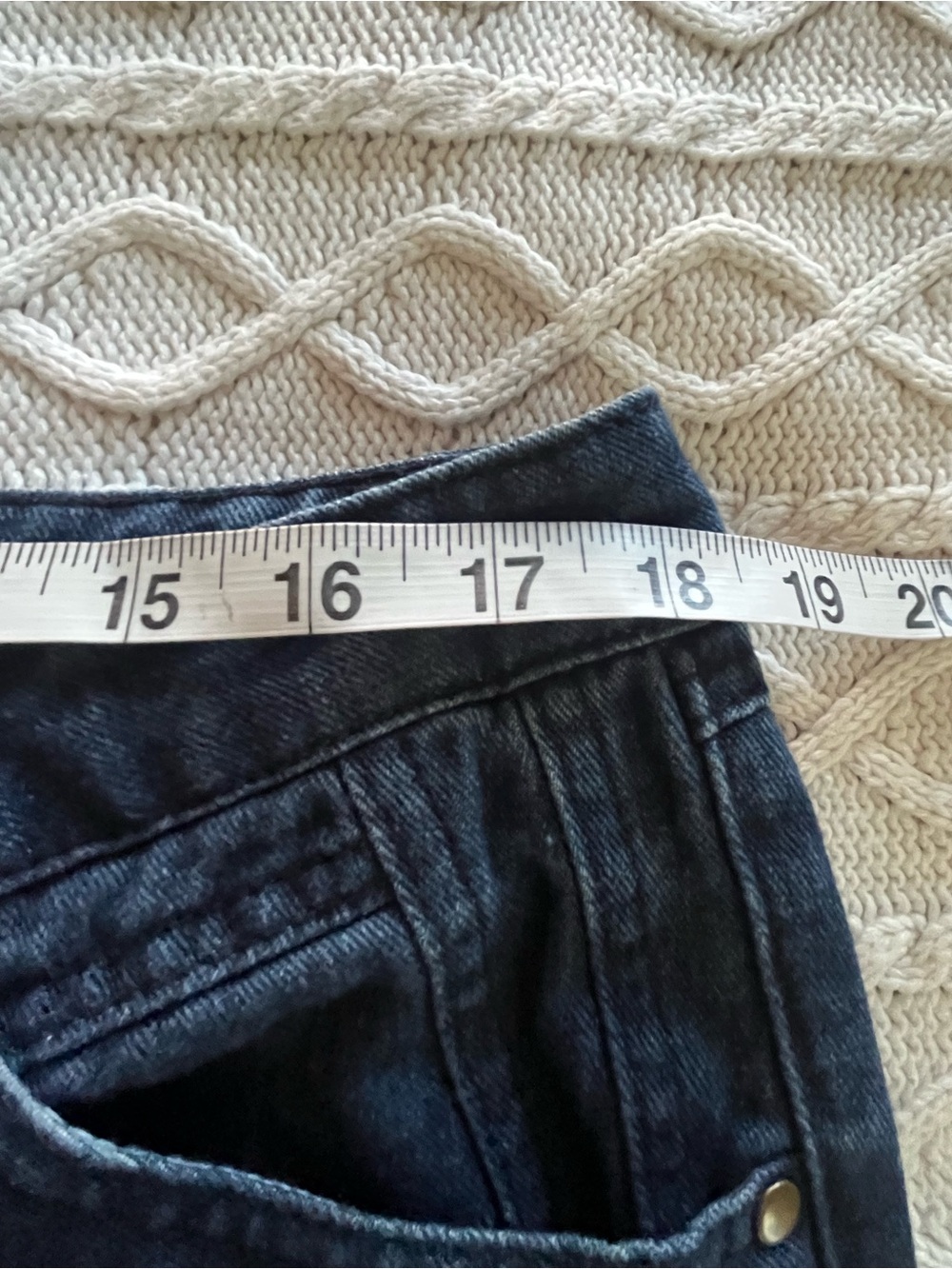 Jessica London Classic Straight Leg Jeans in Dark Blue Women’s Size 16W Petite - Picture 10 of 15